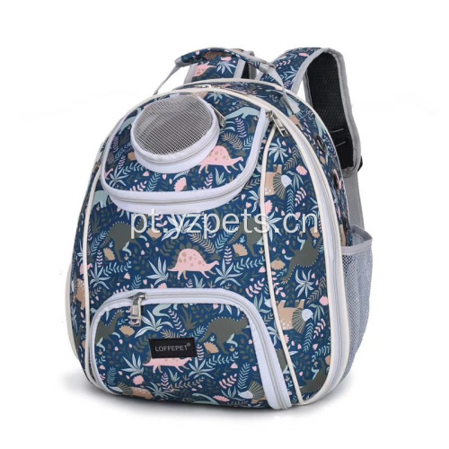 Mochila de viagem colorida para animais de estimação ao ar livre